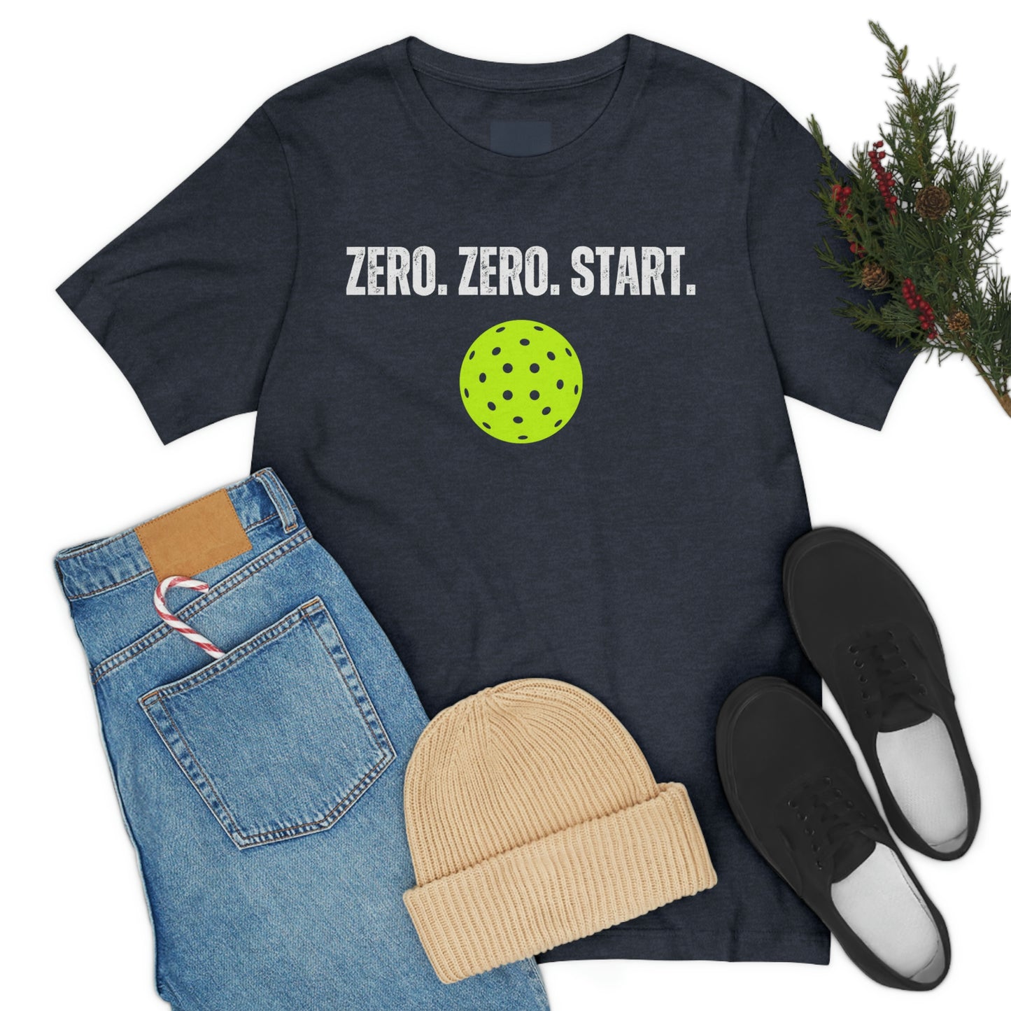 Zero. Zero. Start. - Unisex Jersey Short Sleeve Tee