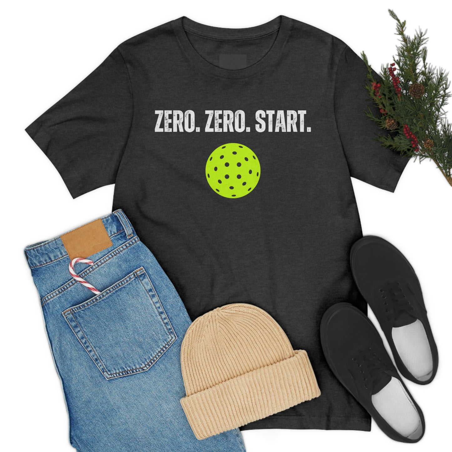 Zero. Zero. Start. - Unisex Jersey Short Sleeve Tee