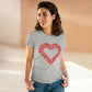 Red Pickleball Heart - Soft, light cotton, t-shirt for your Valentine
