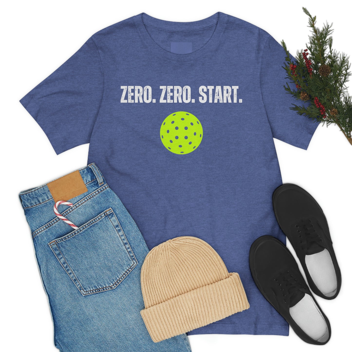 Zero. Zero. Start. - Unisex Jersey Short Sleeve Tee