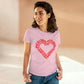 Red Pickleball Heart - Soft, light cotton, t-shirt for your Valentine